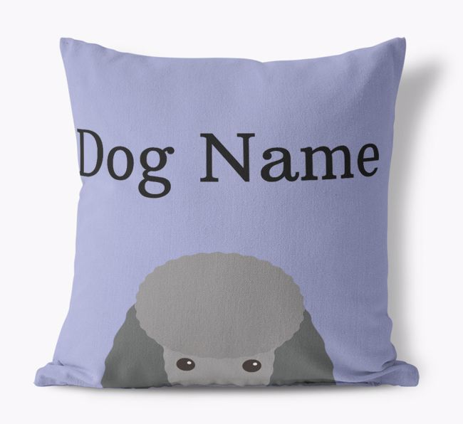 {dogsName}'s Icon & Name: Personalized {breedFullName} Canvas Pillow